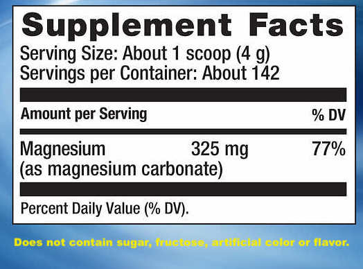 檸檬酸鎂粉 Natural Vitality Calm Magnesium Citrate Powder