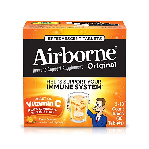 Airborn 服冒維他命發泡飲料(橙橘口味)30顆